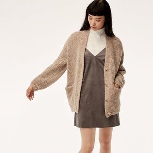 ARITZIA VIVIENNE FAUX SUEDE DRESS